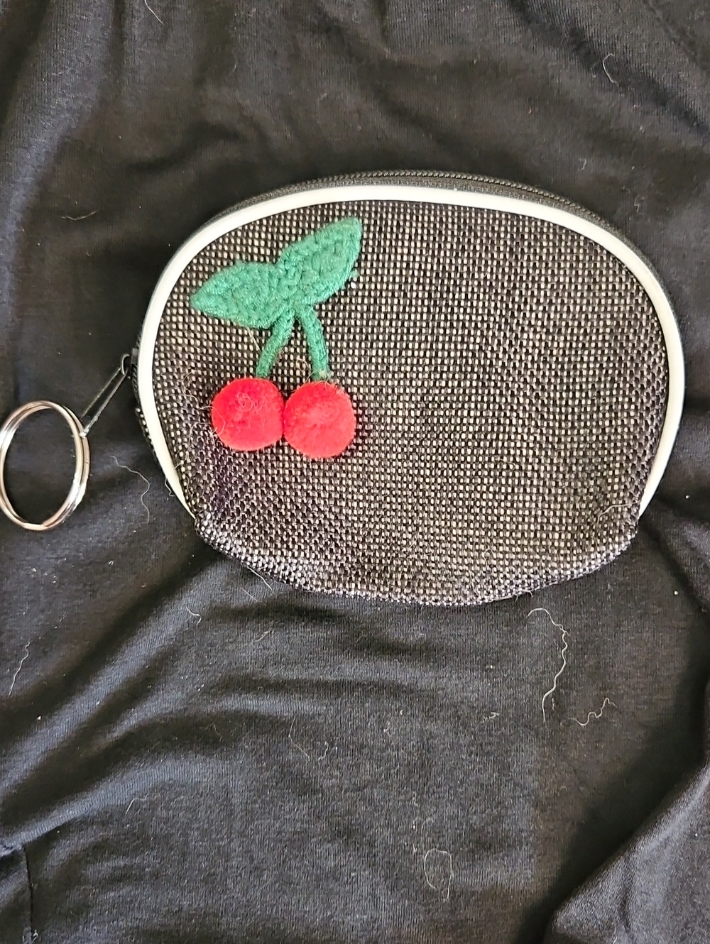 Black Cherry Accent Coin Purse